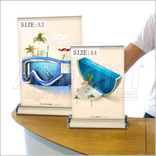 Table Top Roll Up Standee